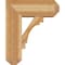 Ekena Millwork Merced Craftsman Rough Sawn Bracket w/ Offset Brace, Western Red Cedar, 8"W x 20"D x 24"H BKT0806X20X24MRC04RWR - alternate 3